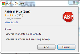Adblock Plus in Chrome